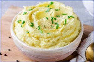 Khoai tây nghiền phù hợp cho bữa tối.