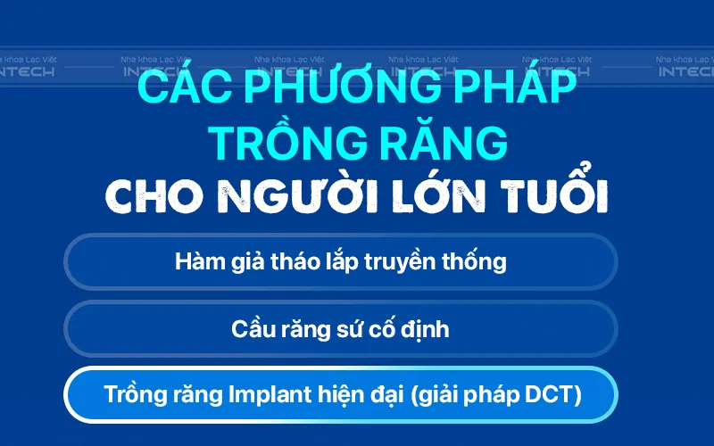 Giá Trồng Răng Cho Người Già - Nha khoa Lạc Việt Intech